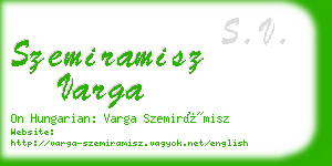 szemiramisz varga business card